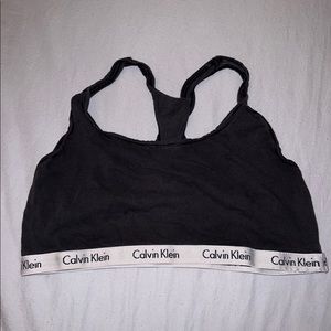 Calvin Klein Black L Sports Bra